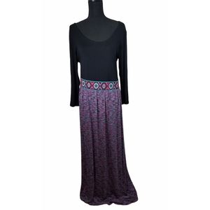 NWOT Versona L Aztec Tribal Print Maxi Dress